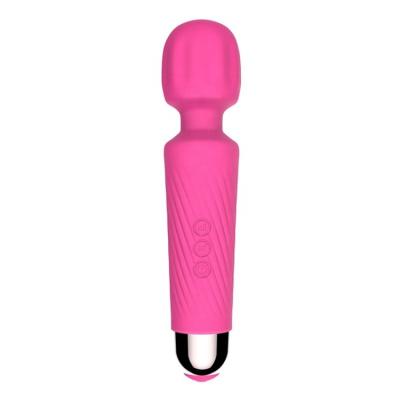 China 8 Speed ​​& 20 Pattners 7008 Pink Color AV Cordless Rechargeable Magic Wand Massager for sale