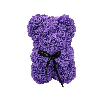 China PE Flower New Valentine's Day Mother's Day Gift Rose Bear Flower Christmas Artificial Flower BEBEAR Creative Birthday Gift for sale