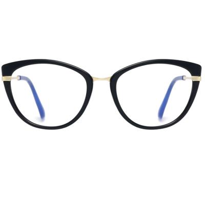 China For Hot Selling Fashion TR 90 Metal Woman Eye Glasses Reading Glass Sight Glasses Monocle Optical Sights For Women for sale