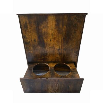 China Viable Wholesale Pet Supplies Feeder Particle Board Pet Feeding Cabinet for sale