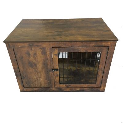 China Economical Sustainable OEM Custom Design High Quality Antique Particleboard Dog Crate Cage for sale