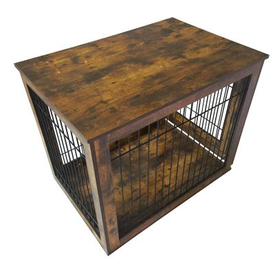 China Sustainable Luxury Pet Supplies High Quality Wooden Pet Crate Dog Crate Wholesale for sale