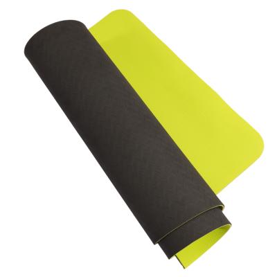 China Double Color 6mm Thick Yoga Mat Kids Yoga Mats Band Strap for Excerse, Fitness and Yoga for sale