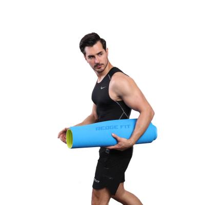 China Double color factory supply manufactures custom 6mm eco-friendly gym band foldable yoga mat for sale