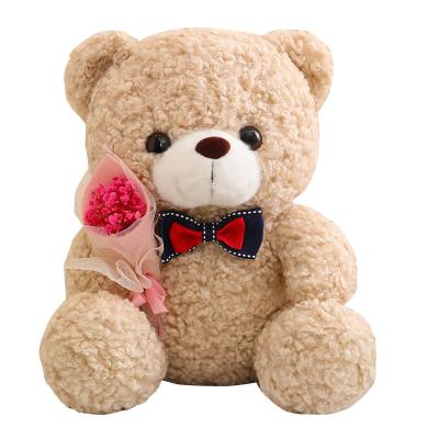 China No Cartoon rose teddy bear plush toy for girls Valentine's Day gift Bear pillow for sale