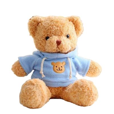 China Kids Gift Exquisite Safe Fine Quality Pp Cotton Cute Customize Stuffed Animal Plush Toys Hoody Teddy Bears Plush Toys for sale