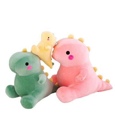 China No Amazon hot sale Foreign Trade little dinosaur doll soft throw pillow dull dragon plush toy doll for sale