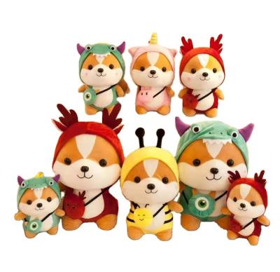 China Plush IN STOCK popular Wholesale squirrel Shiba Inu Dog Soft Stuffed animal pillow Doll kawaii Cute Squirrel Plush Toys for sale