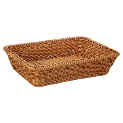 China Europe OEM/ODM Serving Bread Storage Tray Wicker Woven Storage Basket Light Weight Large Capacity With Lowest Price for sale