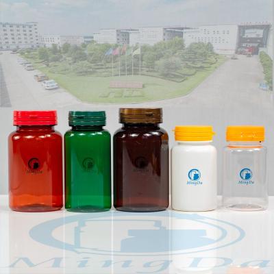 China Severe Medicine / Tablets / Tamper Proof Round PET Medicine Pill / Capsule 175ml Plastic Packaging Bottles for sale