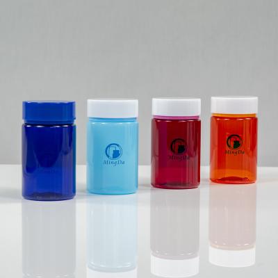 China Medicine /Tablets /Capsule /Pill Packaging 150ml PET Plastic Packaging Cylinder Medicine Round Bottle for sale