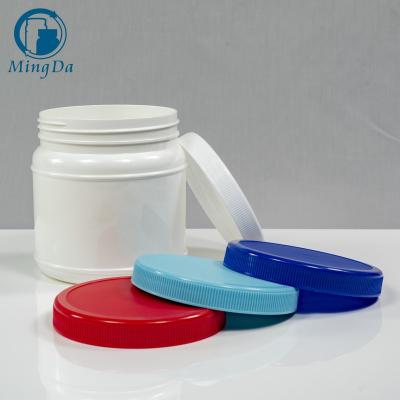 China Food Packaging 2000ml PET Big Size Medicine Round Plastic Packaging Protein Powder Jars Plastic Bottles for sale