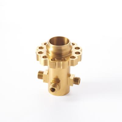 China Wholesale Custom Aluminum Five - Spindle Turning And Milling Processing Cross Fitting Four Way Brass Steel Tubes for sale