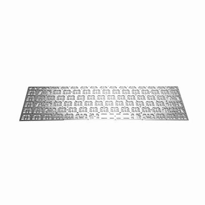 China Hot Selling Aluminum And Brass Plate High Quality Mechanical Keypad Metal Plate for sale