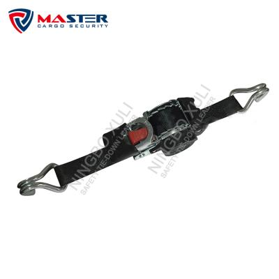 China Cargo Control 25mm x 3m Automatic Tensioner 600daN Cargo Lashing Retractable Ratchet Strap For Motorcycles for sale