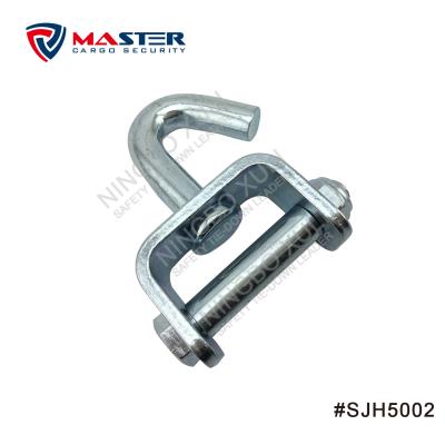 China Swivel 50mmx5000kgs Safe Loading J-Hook With Bolt And Nut For Cargo Lashing for sale