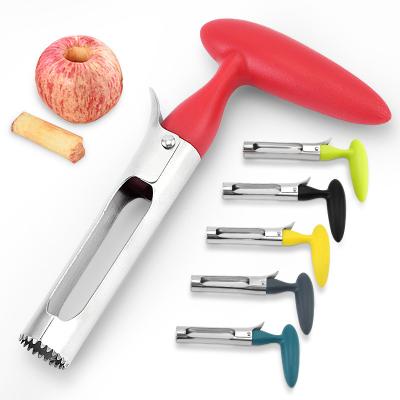 China Wholesale Viable Household Apple Coreer Fruit Hollow Puncher Durable Easy To Use Solvent For Pears Apple Stainless Steel Hollow Puncher for sale