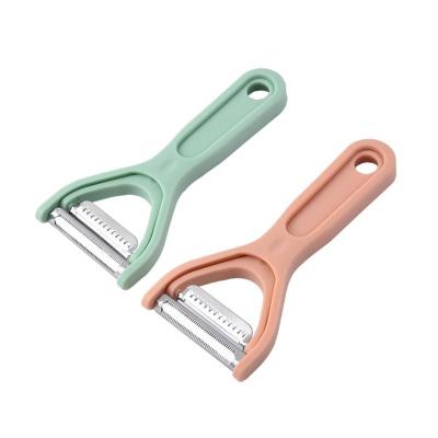 China Good Soft Handle Peeler Zinc Alloy Stainless Steel Peeler 2 in 1 Grater for sale