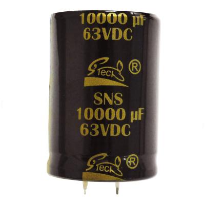 China Aduio Taiwan manufacture CD293 type aluminum electrolytic capacitor for professional audio application 10000uf for sale