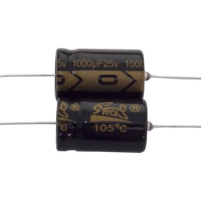 China Taiwan Electronic Consumer Products Manufacturer Of Aluminum Electrolytic Capacitor, Axial 1000UF 25V for sale