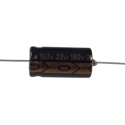 China Taiwan Electronic Consumer Products Manufacturer Of Aluminum Electrolytic Capacitor, Axial 22uF 160V for sale