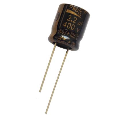 China Power Supply Taiwan Manufacturer of Aluminum Electrolytic Capacitor, Radial 2.2UF 400V Non-Polar for sale