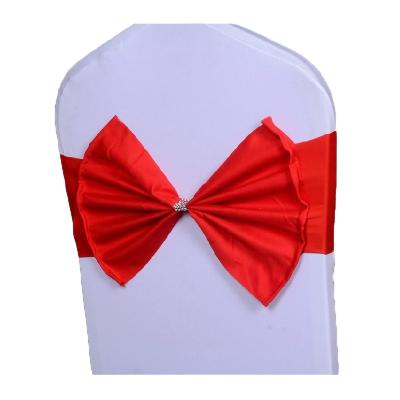 China Wedding HOT SALE LONGSUN Spandex Chair Sash Sash Wedding Chair Cover Arch Factory Price Wedding Chair Cover Bow for sale