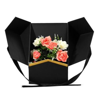 China Biodegradable Square Box For Flowers Flower Boxes For Bouquets Rose Flower Boxes for sale