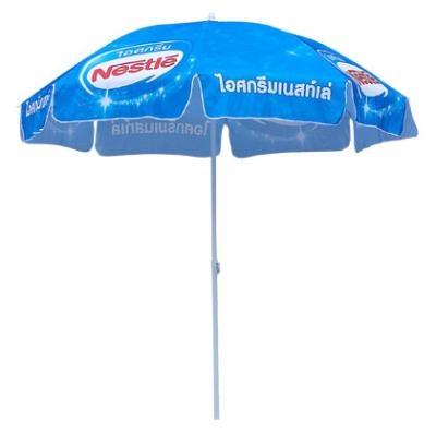 China Outdoor Furniture 180cm Promotional Outdoor Parasols With Beer Logo for sale