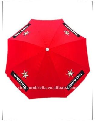 China Hot Selling Polyester Beach Umbrella UV Protective Advertising On Alibaba Promotion Umbrella for sale