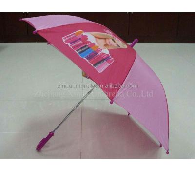 China Polyester Branded Fashion Custom Print Cartoon Princess Character Auto Open Stick Child Umbrella for sale