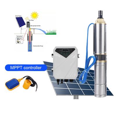 China Water 3 Inch 4 Inch 5 Inch 300m Solar Lake Water Pump 100m 200m Solar Submersible Pump for sale