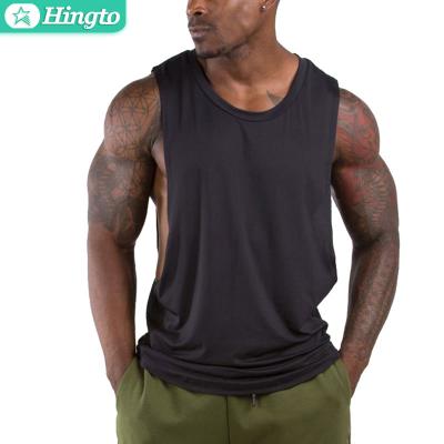 China Fitness Gym Workout Tank Tops Quick Dry Mens Reversible Custom Empty Compression Cotton Active Wear for sale