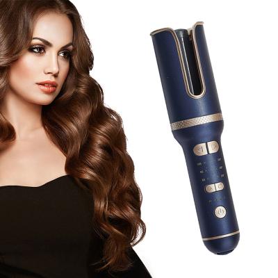 China automatic & Wireless. Reduces Frizz and Static Magic Automatic Hair Curling Wand Rollers Rechargeable Wireless Rotating Hair Curler from Vkk Bigudi for sale