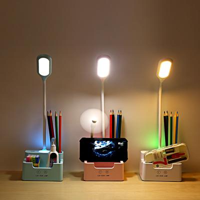 China Convenient Modern LED Table Lamp Telephone Bracket Study Desk Lamp for sale