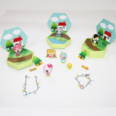 China Children's Toys Customized Blind Box Children Toys Collections Toys Handmade Plastic Bracelet for sale