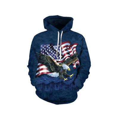 China Good Quality Mens 3d Fashion Design Sports Casual Custom Printed Animal Hoodie Anti Shrink for sale