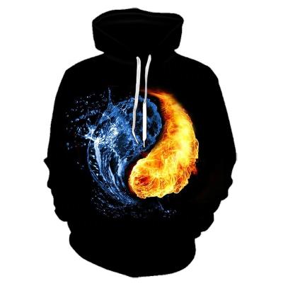 China 100% Polyester Anti-shrink loose trending unisex hoodies custom printed plus size men's hoodies for sale