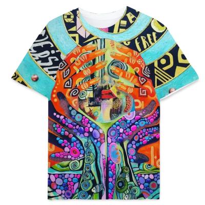 China Anti-wrinkle 2021 new design men's sweatshirts peace symbols printing boys summer workout shirts for men 3D printed for sale