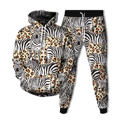 China QUICK DRY Hoodies Suits For Men Tracksuits Long Sleeve Autumn And Winter 3D Printing Animal Sweatshirts for sale