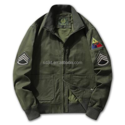 China Viable Stock Fails To Suit Mens Khaki Jackets Vintage Coat Army Green Air Force White Pilot Jacket for sale