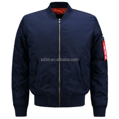 China Waterproof Fashion Warm Blue Bomber Jackets For Pilot Mens Screw Net Collar Jackets Batwing Sleeve for sale