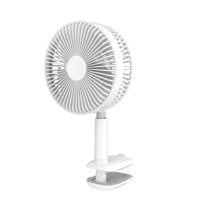 China Portable Hands Free Fan Mini Portable Rechargeable Outdoor Clip Fans Folding Living Room Desk Fan for sale