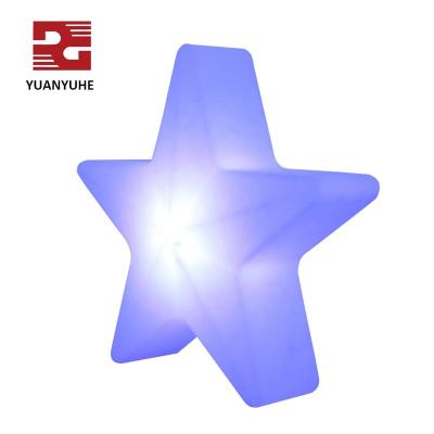 China Rotomolding Single Bar Mount LDPE LED Outdoor Star Turning Light for sale