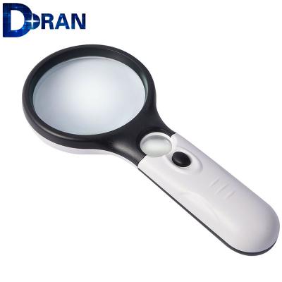 China NO.6902AB 3X Enlightenment Gift Double Lens And Light Light Magnifier With LED Light For Reading for sale