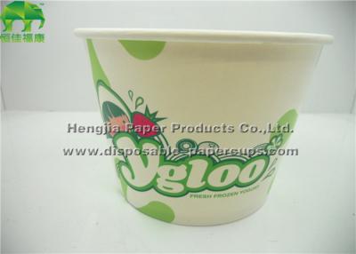 China Yogurt / Soup Single / Double Wall Disposable Paper Bowls With 100% Virgin Pulp for sale