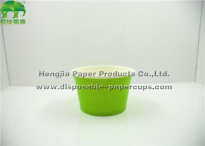 Chine La coutume verte simple a imprimé les petites cuvettes 3oz de papier jetables pour la soupe à vendre