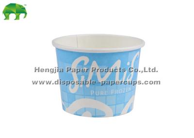 China O azul bonito recicl isolou o copo descartável do iogurte das bacias 16oz de papel à venda