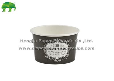 China Promotional PE Liner 20oz / 24oz Disposable Paper Bowls With Lid / Spoon for sale