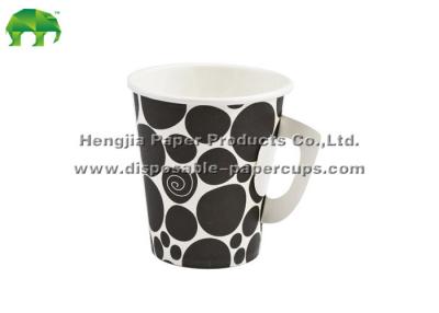 China Professional 6oz / 12oz Personalized Disposable Coffee Cups With Handle for sale